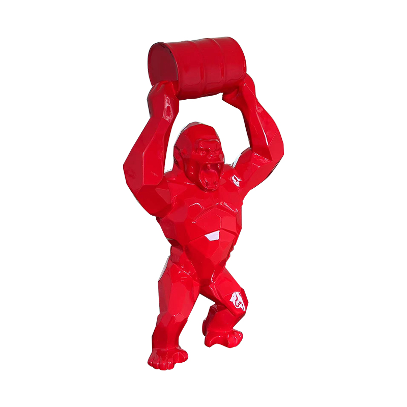 Kong Orangutan Lifting Bucket Sculpture for Outhoor Art Displays